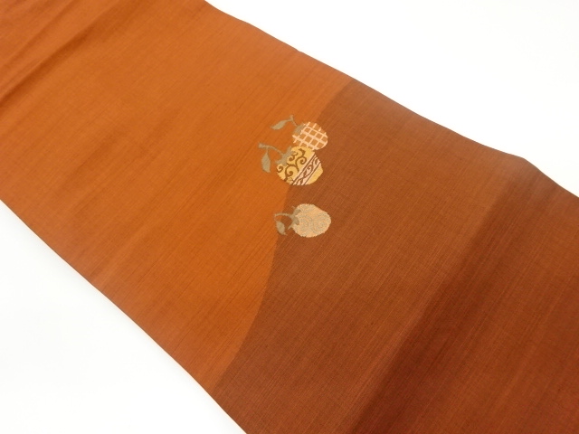 果実模様織出し名古屋帯